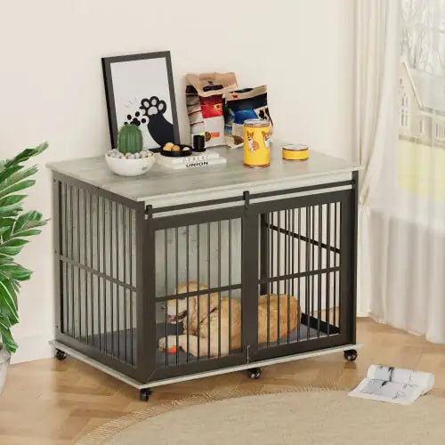 LuxePaws Sliding Door Dog Cage