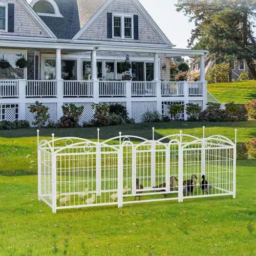 PurePaws 24-Inch 8-Panel Metal Dog Playpen