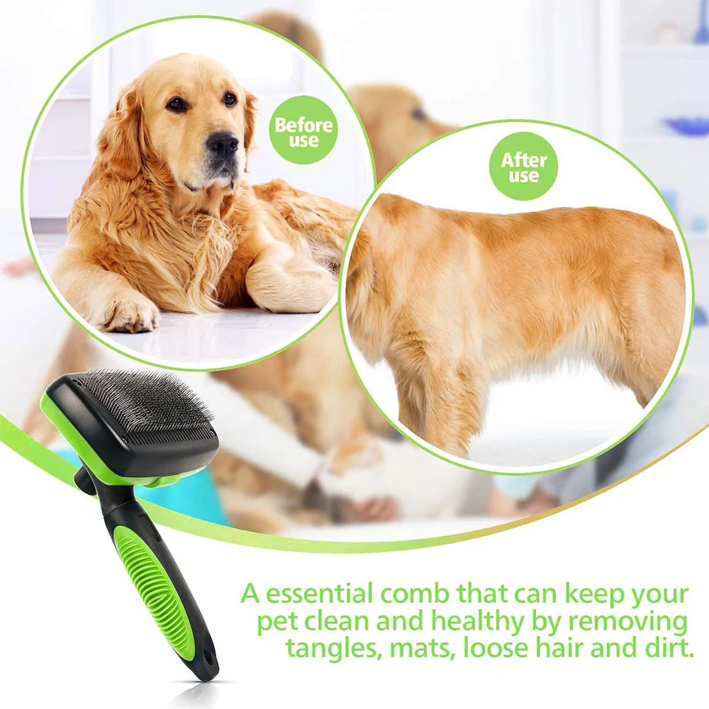 FurEase Easy Clean Pet Hairbrush