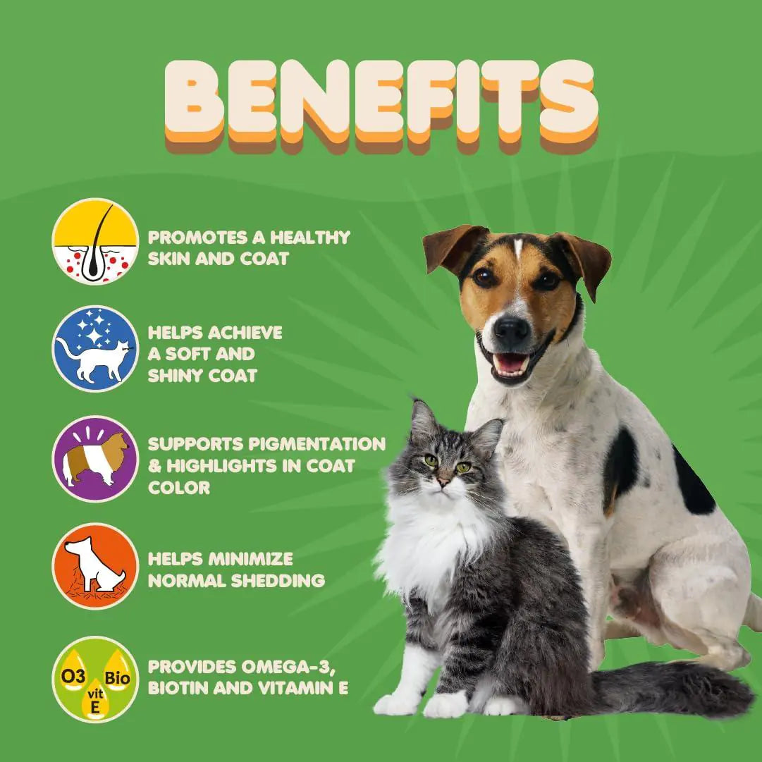 Makondo Pets Bacon-Flavored Skin & Coat Supplement