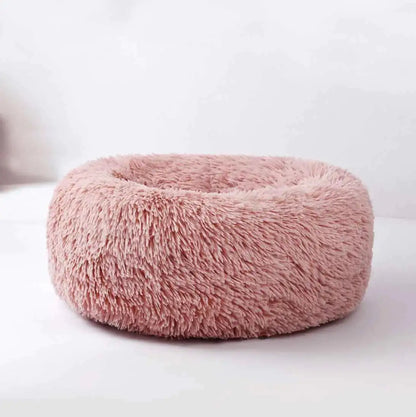 SerenityPaws Calming Plush Round Bed