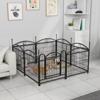 SafePaws 24-Inch 8-Panel Metal Dog Playpen