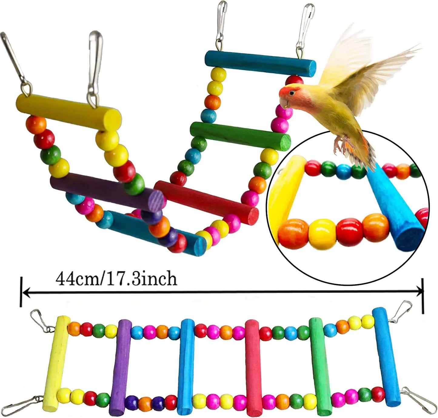 ParrotPlay 7-Piece Bird Cage Accessories Set