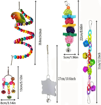 ParrotPlay 7-Piece Bird Cage Accessories Set