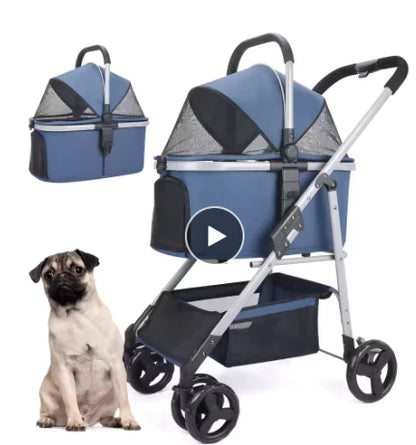 PetPal 2-in-1 Folding Pet Stroller