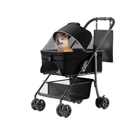 PetEase 2-in-1 Folding Dog Stroller