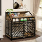 RusticPaws Bamboo & Iron Dog Crate