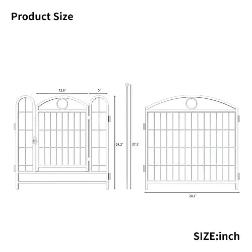 PurePaws 24-Inch 8-Panel Metal Dog Playpen