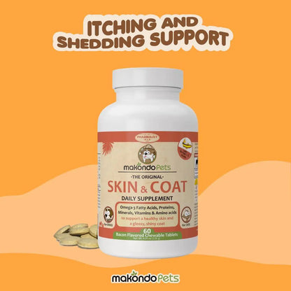 Makondo Pets Bacon-Flavored Skin & Coat Supplement