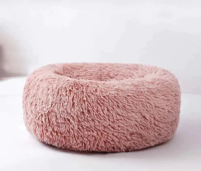 SerenityPaws Calming Plush Round Bed