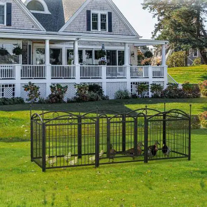 SafePaws 24-Inch 8-Panel Metal Dog Playpen