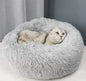 SerenityPaws Calming Plush Round Bed