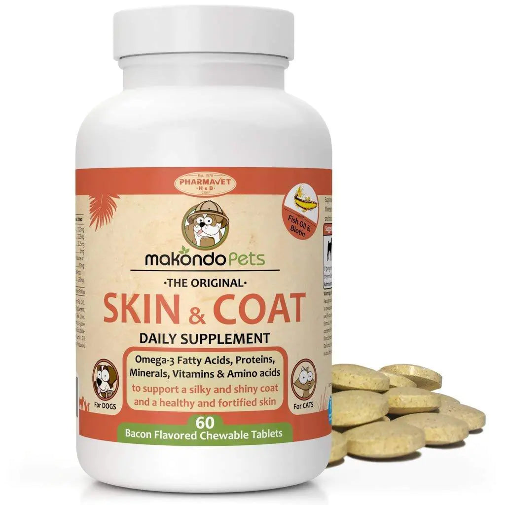 Makondo Pets Bacon-Flavored Skin & Coat Supplement