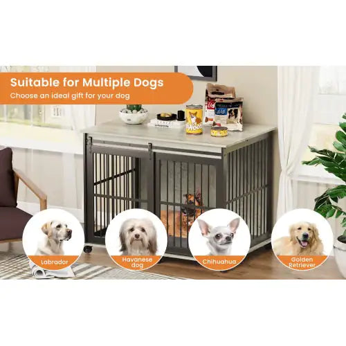 LuxePaws Sliding Door Dog Cage