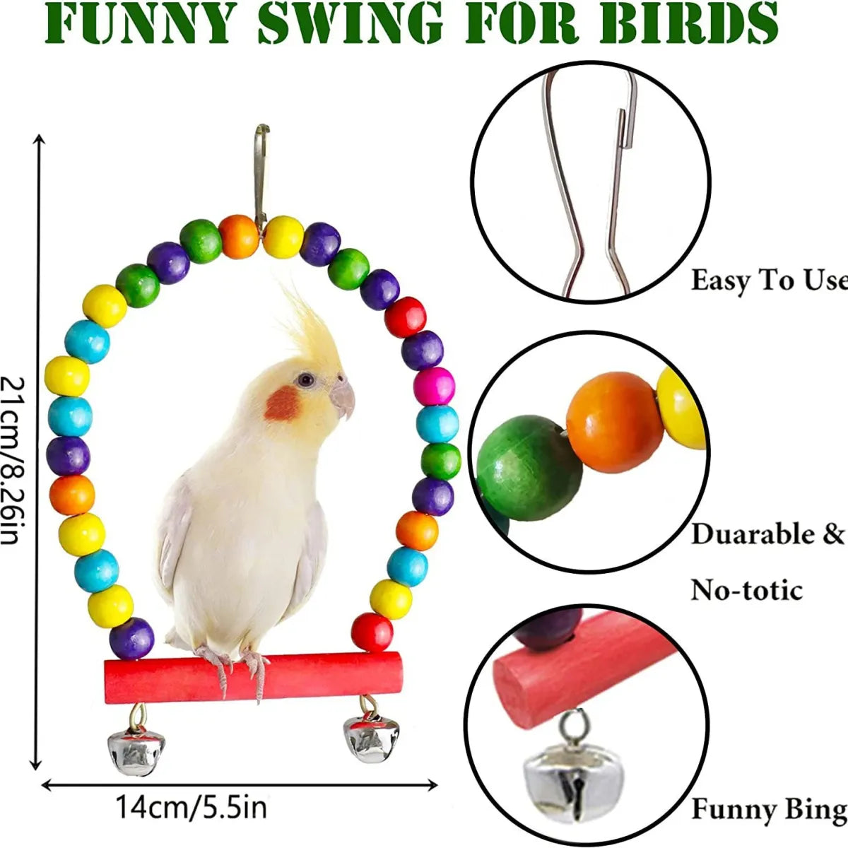 ParrotPlay 7-Piece Bird Cage Accessories Set