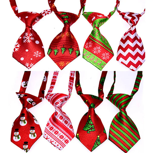 Festive Paws Christmas Pet Neck Ties