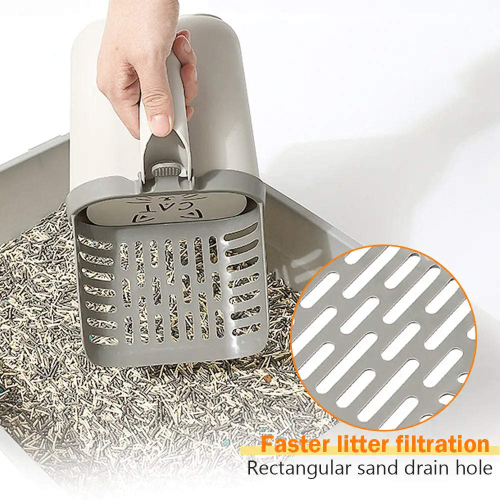 LitterMaster 2-in-1 Cat Litter Scooper & Trash Can