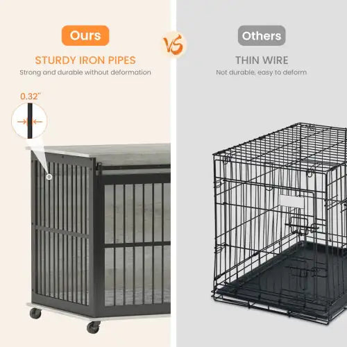 LuxePaws Sliding Door Dog Cage