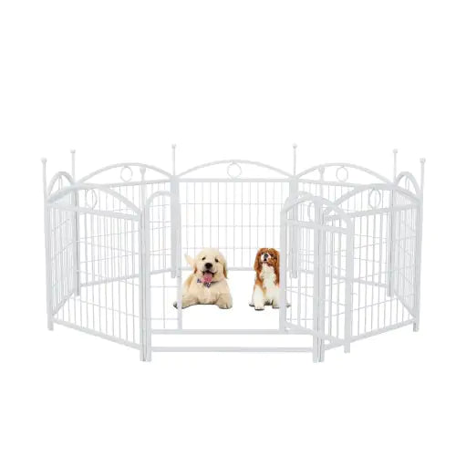 PurePaws 24-Inch 8-Panel Metal Dog Playpen