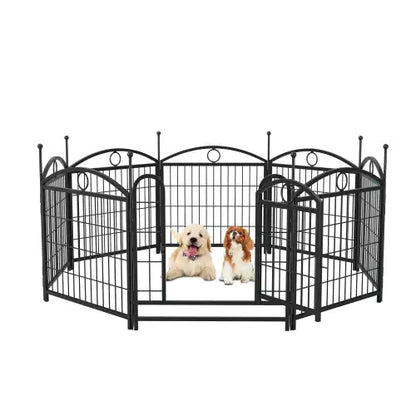 SafePaws 24-Inch 8-Panel Metal Dog Playpen