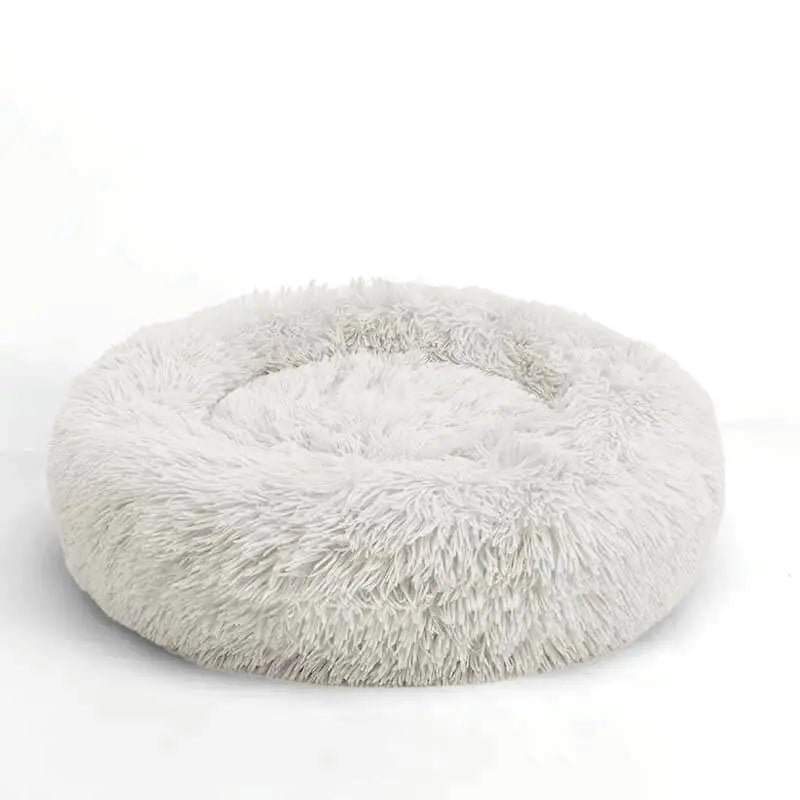 SerenityPaws Calming Plush Round Bed